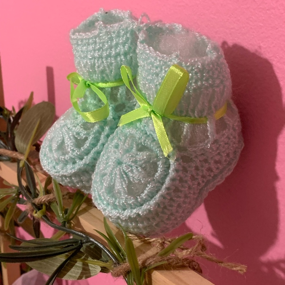 Crochet booties